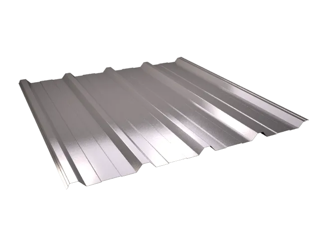 Chapa grecada de acero inoxidable GP-30/275 con acabado satinado, ideal para cubiertas y fachadas arquitectónicas