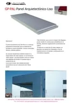 Ficha técnica panel sandwich para fachada arquitectonica