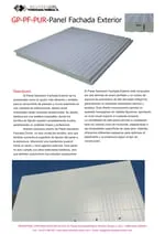 Ficha técnica panel sandwich para fachadas exteriores