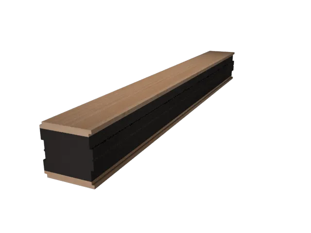 Panel sandwich grandes luces con nucleo de grafito